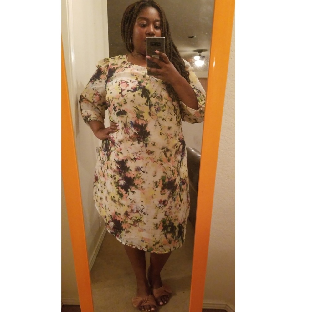 🆕️ [NWT] *Plus Size Floral Print Sheer Dress*